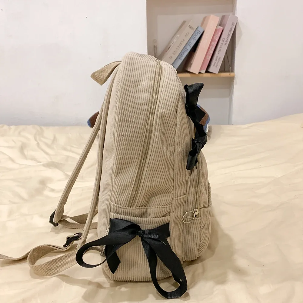 nouveau sac à dos coréen 2026 polyvalent pour étudiantes – style tendance avec nœud pour le quotidien