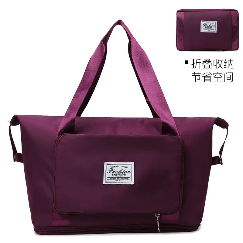 nouveau sac de voyage grande capacité pour courts séjours, avec séparation sec/humide, sac de sport et de natation, bagage pliable à main en tissu oxford résistant à l'eau