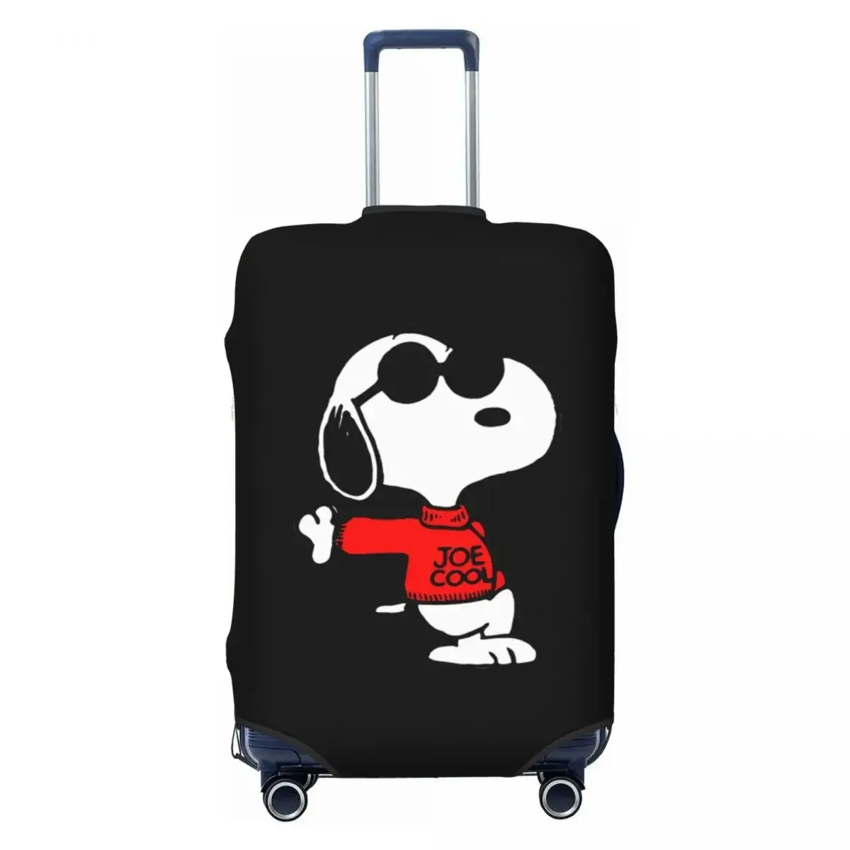 housse de valise anti-poussière lavable avec imprimé chiens mignons, en matière élastique, pour bagages de 18 à 32 pouces, anti-rayures, durable