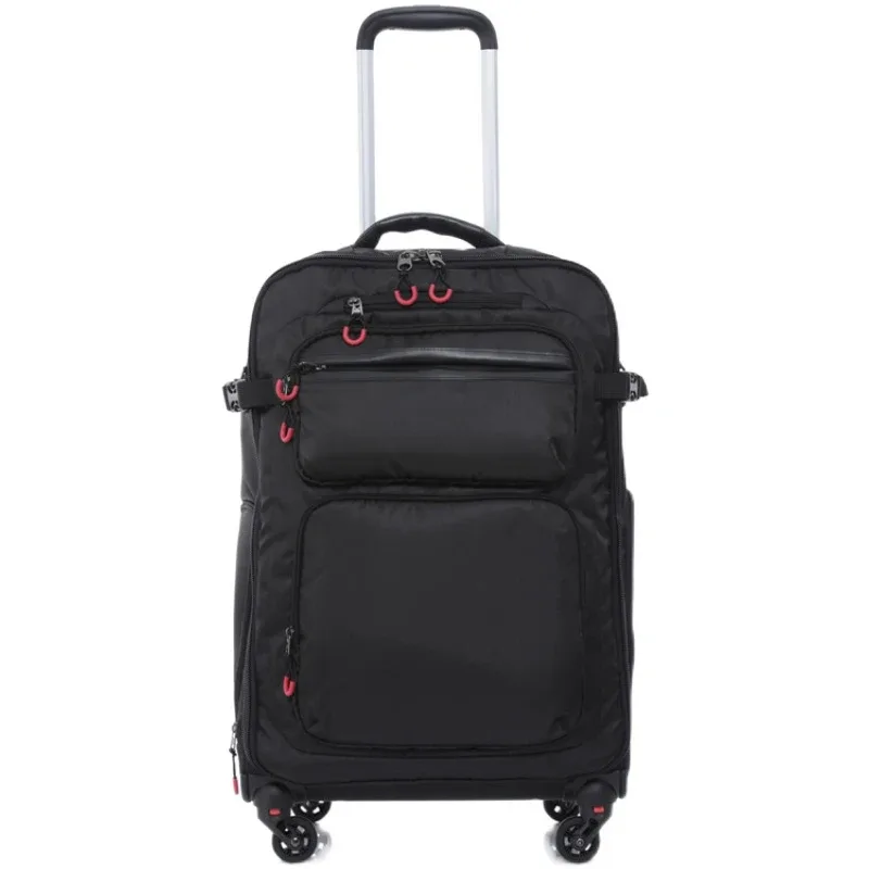 nouvelle collection de bagages à roulettes tendance pour femme et homme – valises noires sur roues 18, 20, 22, 24 pouces – bagages cabine et sacs à dos