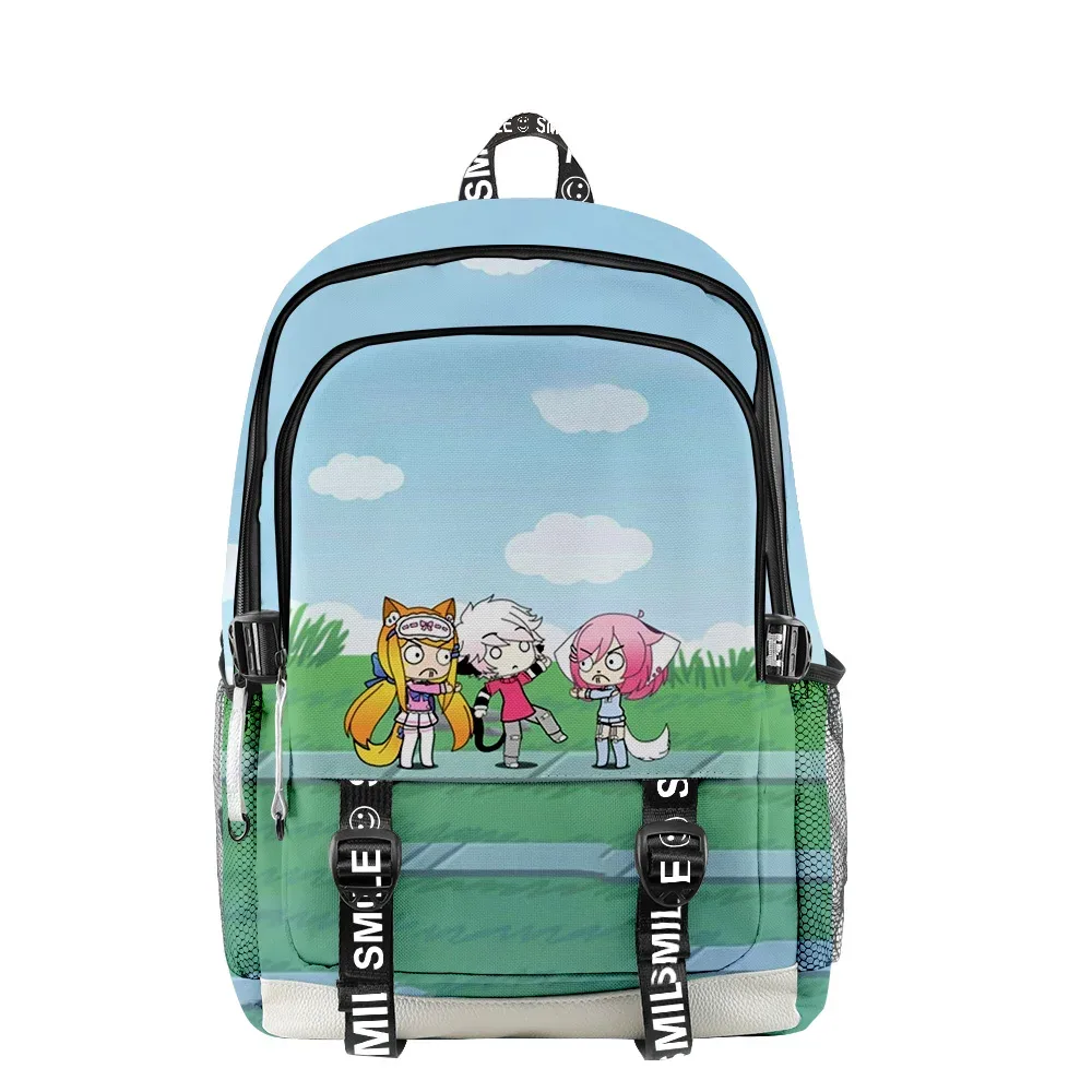 sacs d'école hip hop pour hommes et femmes, sacs de voyage amusants, impression 3d, oxford, étanche, sacs à dos multifonctions pour ordinateur portable, gacha life