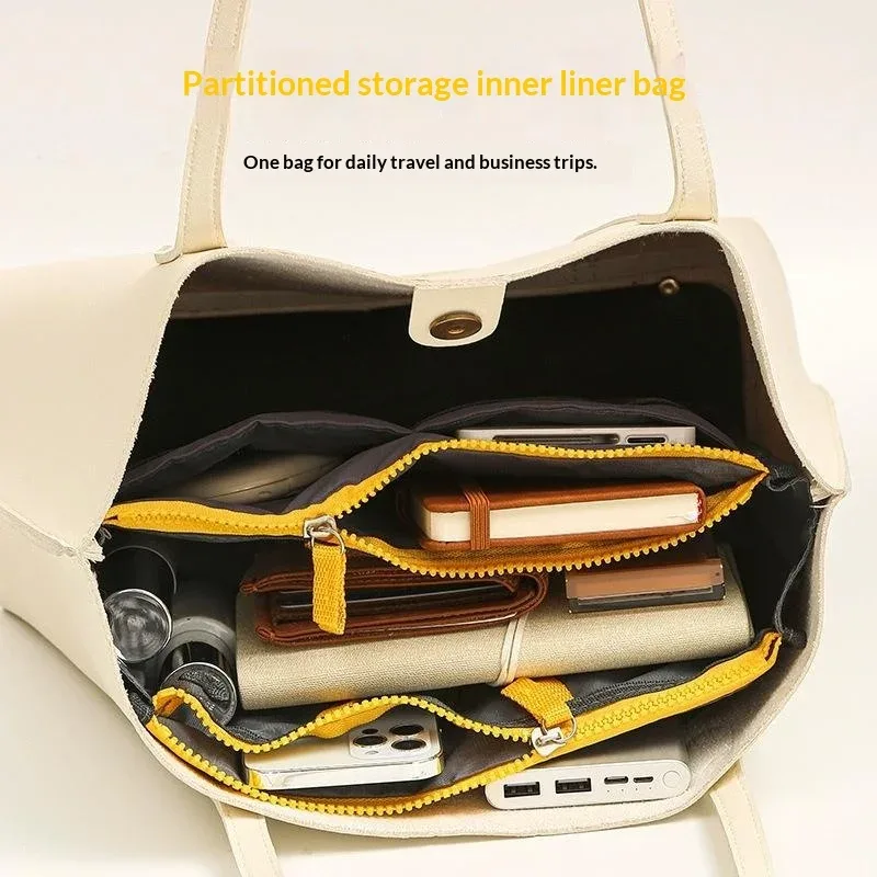 sac de rangement multifonctionnel à double fermeture éclair, grande capacité, pour l'organisation et le classement des articles de maquillage et de toilette.