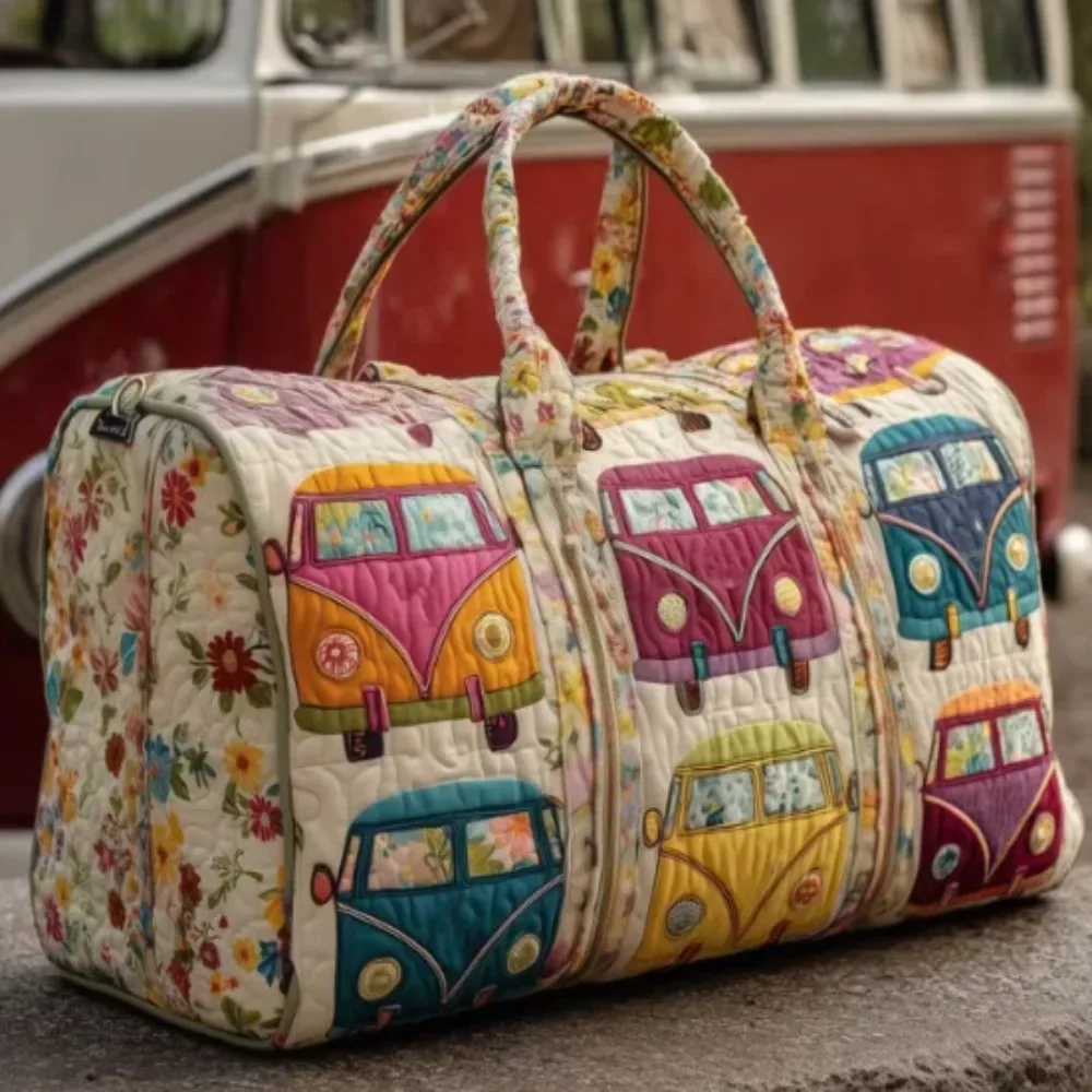 sac de voyage matelassé 3d grande capacité, imperméable, pour courts séjours, sac fourre-tout, sac de sport, camping, randonnée