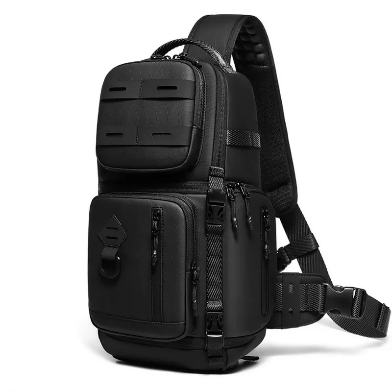 sac bandoulière pour appareil photo reflex numérique pour homme, sac de randonnée, sac messager, sac de voyage, sac de sport pour l'extérieur, sac de poitrine, peut être équipé d'un trépied