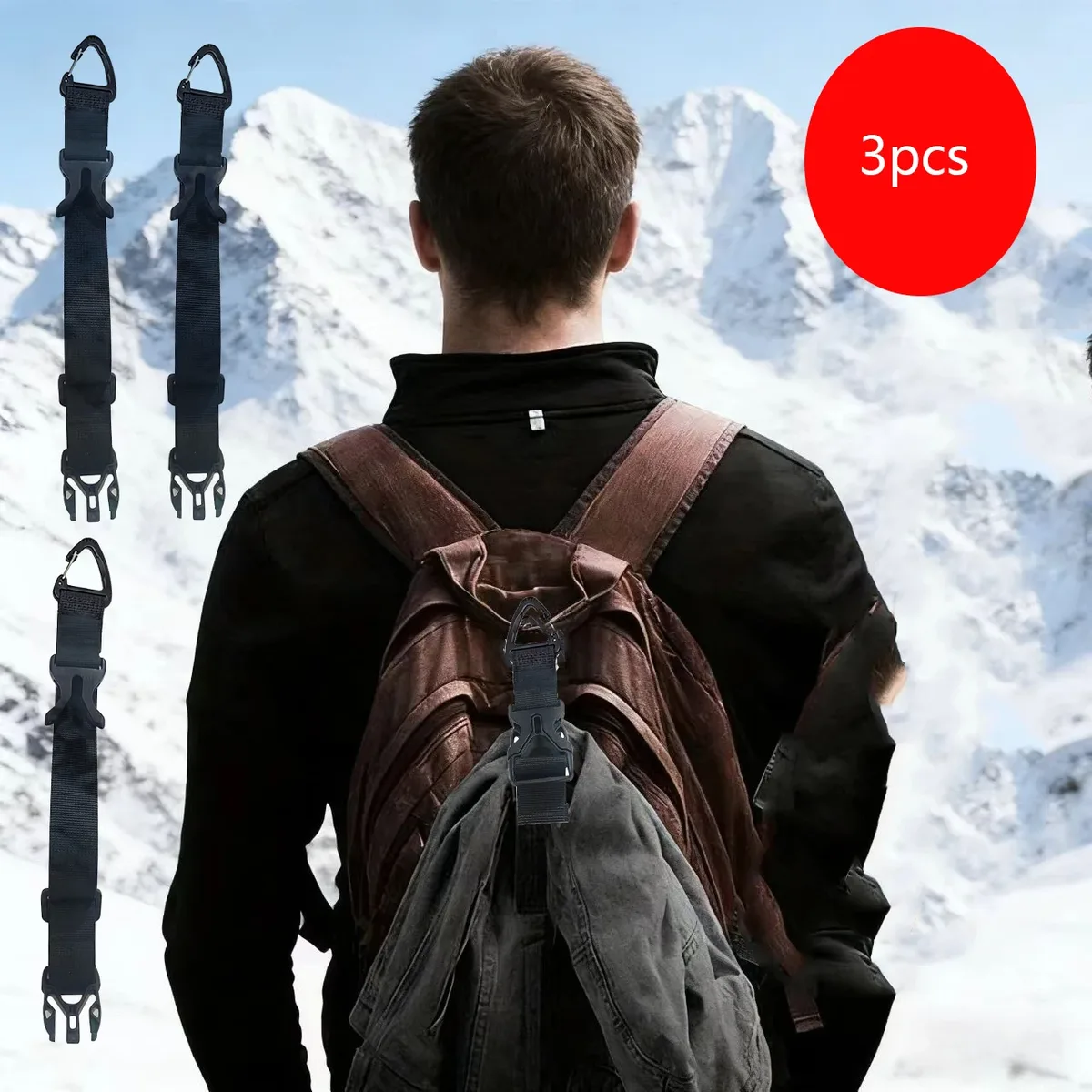 Sangle de fixation triangulaire pour bagages de voyage en extérieur avec corde de rangement pour vêtements, sangle de fixation externe pour bagages à boucle papillon, sangle de fixation pour valise, sangle de fixation pour sac de voyage, sangle pour accessoires de bagages, sangle de regroupement