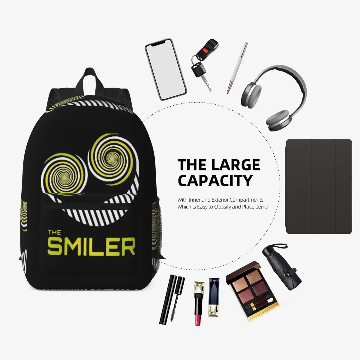 the smiler alton towers merch uk active backpack daypack sac à dos de grande capacité pour enfants, sac d'école, sacs à bandoulière pour hommes et femmes
