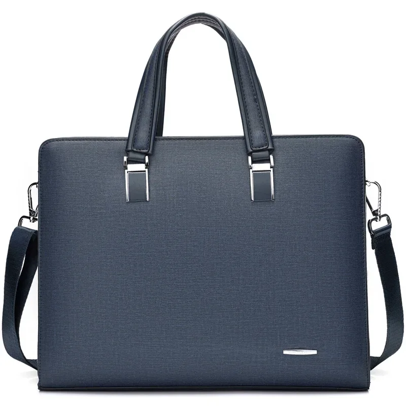 porte-documents de grande capacité pour hommes, sacs à main pour hommes, sac pour ordinateur portable de 15 pouces, sacs à bandoulière de luxe en cuir pu pour hommes