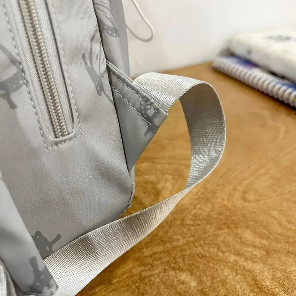 petit sac à dos imperméable style coréen, sac à bandoulière uni avec fermeture éclair, sac à main, sac à dos sport décontracté, sac de voyage
