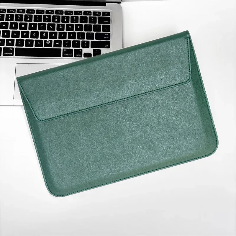 housse pour ordinateur portable avec initiales personnalisées gratuites pour macbook air 13, 13.3, 15.4, retina, unisexe, enveloppe en cuir, pochette pour ordinateur portable