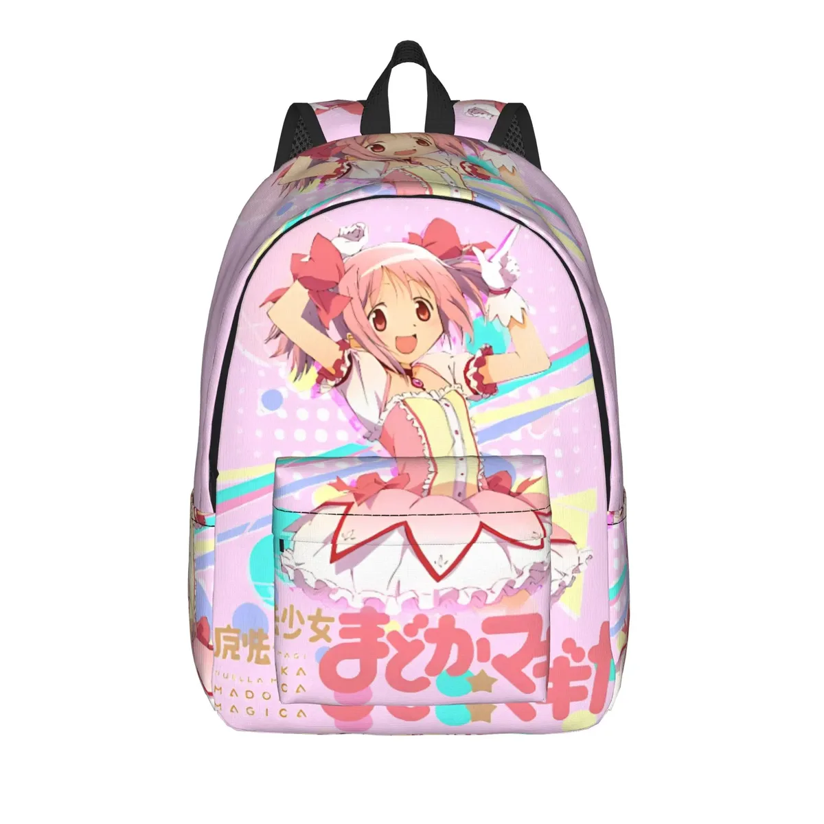 sac à dos anime puella magi madoka magica pour hommes et femmes, sac à dos d'école secondaire, sac à bandoulière pour ordinateur portable kaname madoka