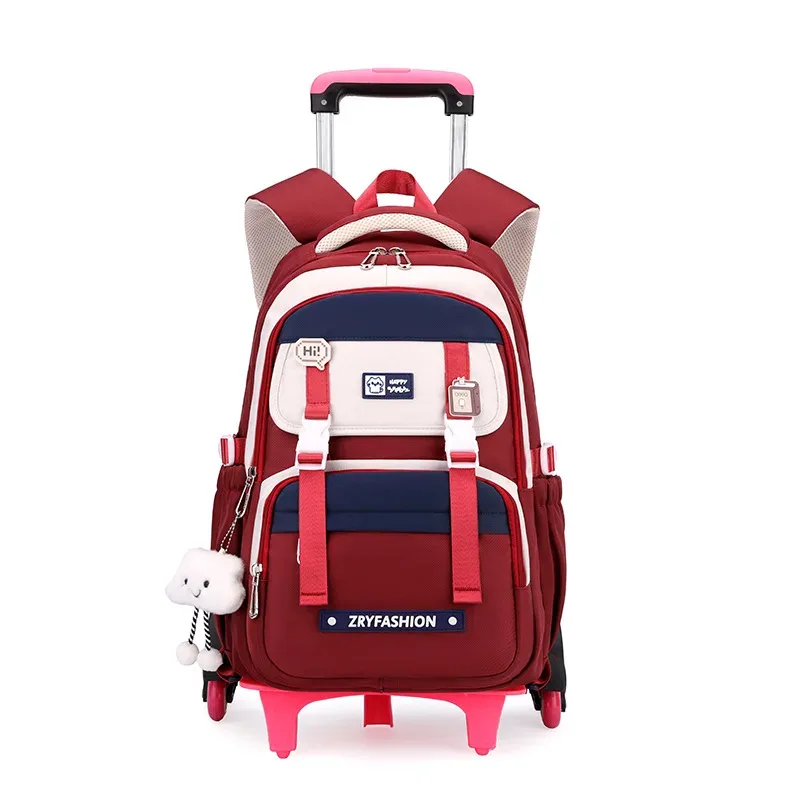 nouveau sac à dos scolaire 2025 avec roulettes, sacs à dos à roulettes pour adolescentes, sac à dos roulant pour étudiants, sacs de voyage