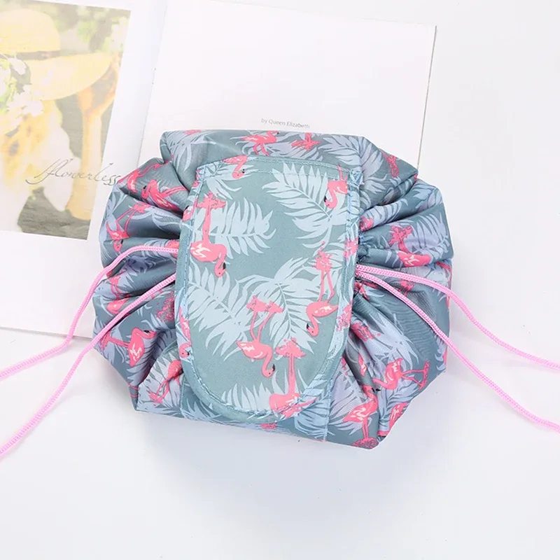 sacs de rangement de voyage pour maquillage, trousse de toilette portable étanche, organiseur de beauté, pochette de maquillage pour femme, sac cosmétique à cordon