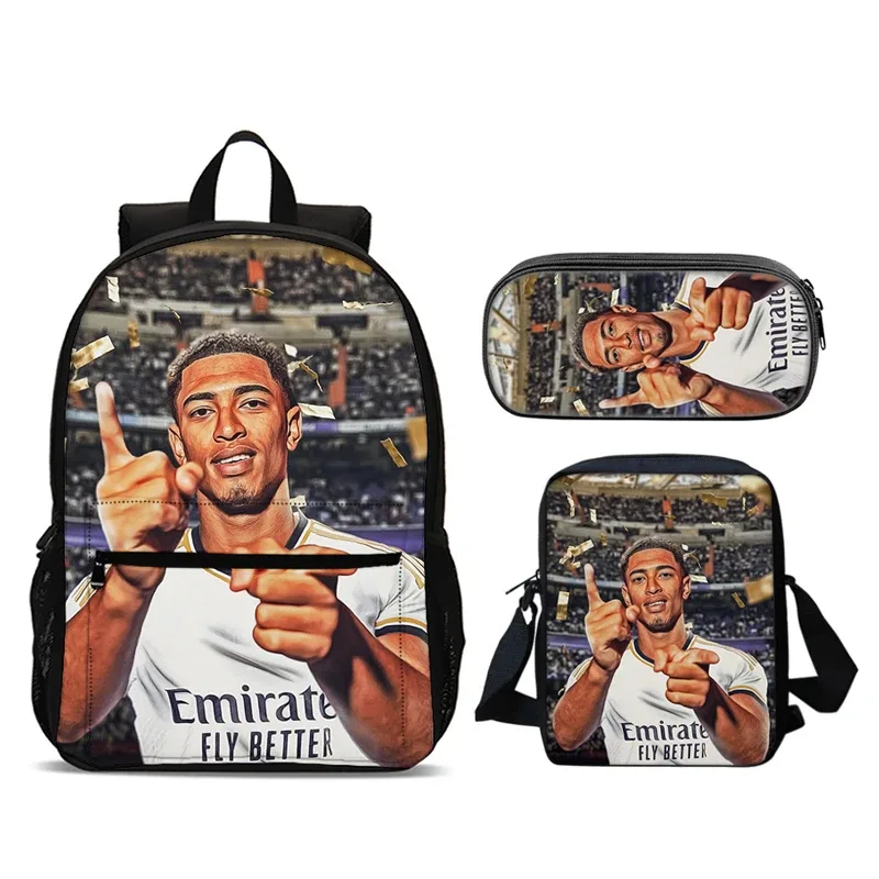 bellingham 3 pièces ensemble sac à dos sacs d'école anime sac à bandoulière trousse à crayons camping livre sacs pour garçons filles meilleur cadeau