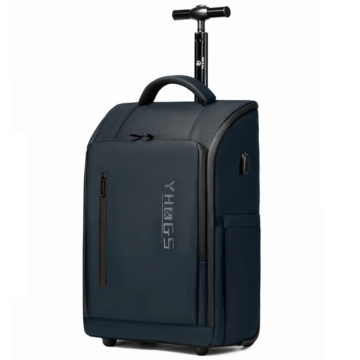 sac à dos à roulettes professionnel avec roulettes, sac de cabine, sac de voyage imperméable pour ordinateur portable, bagage à main 18 pouces