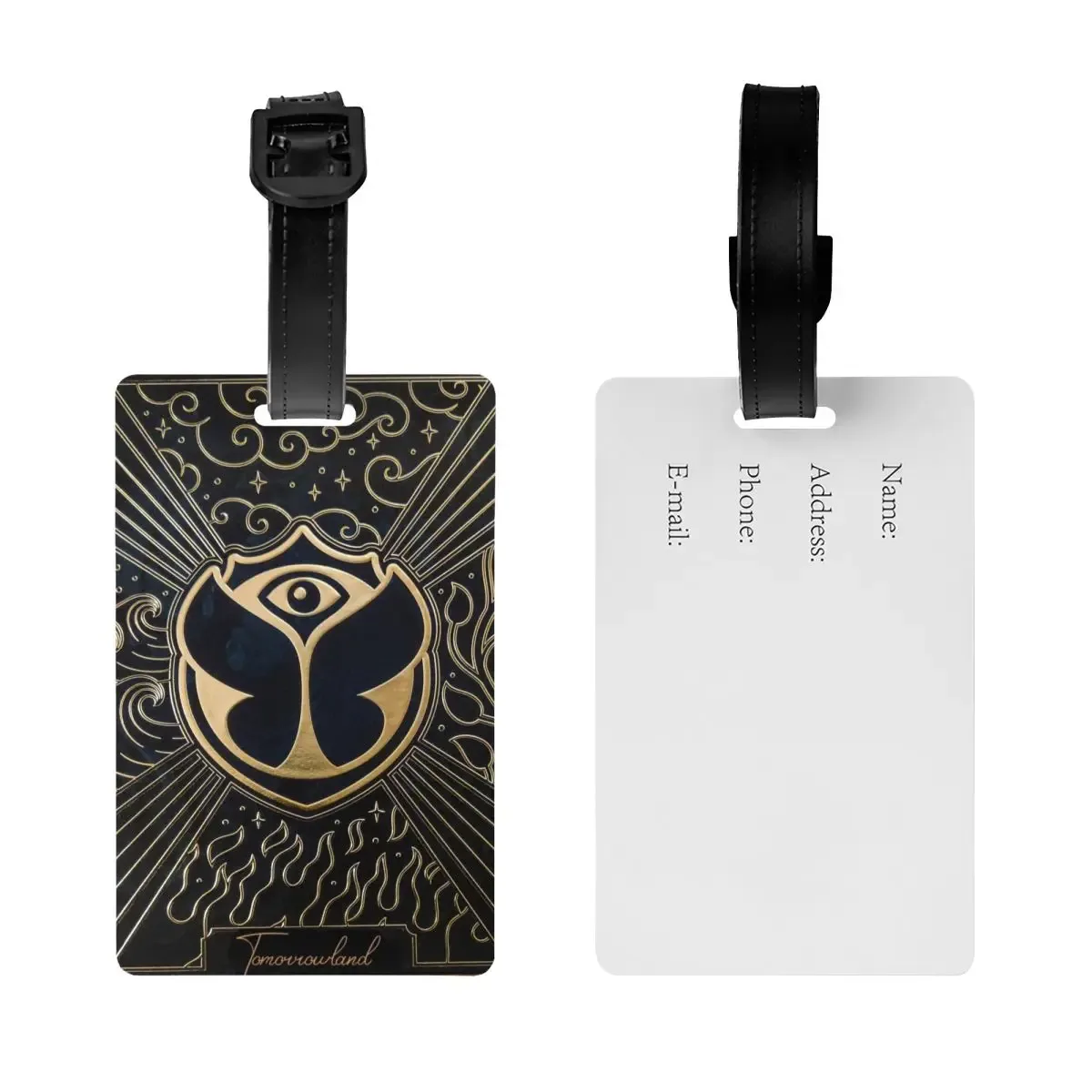 tomorrowland-étiquette de bagage personnalisée, protection de la vie privée, danse électronique belge, festiva
