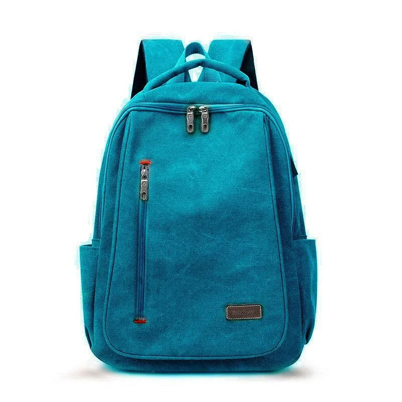 sac à dos en toile pour homme, simple et décontracté, unisexe, pour les voyages, sac d'école, grande capacité, sac à dos pour ordinateur portable