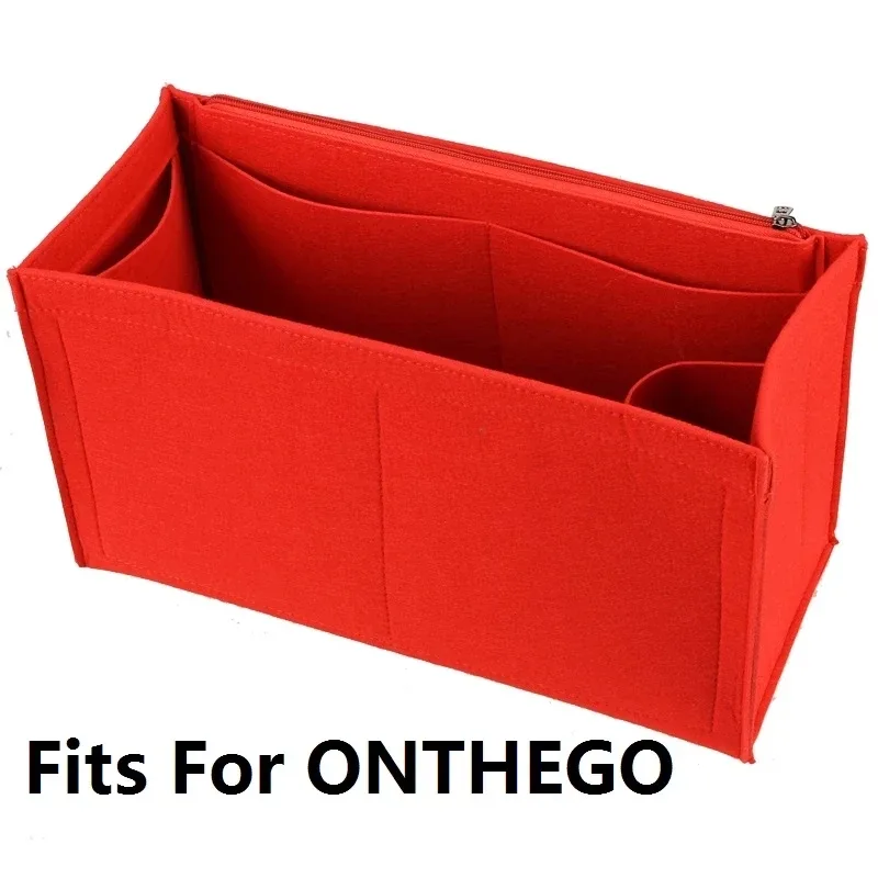 convient au sac fourre-tout onthego, organisateur de sac en feutre premium 3mm, sac à cosmétiques, organisateur de sac à main, sac intérieur de voyage.