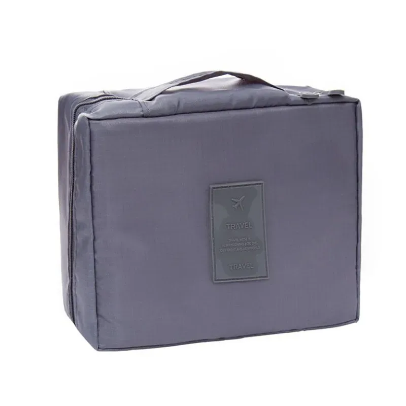 sac à cosmétiques organisateur sac de maquillage portable étanche mini couleur unie flamant voyage sac de rangement de toilette pochette de lavage de beauté