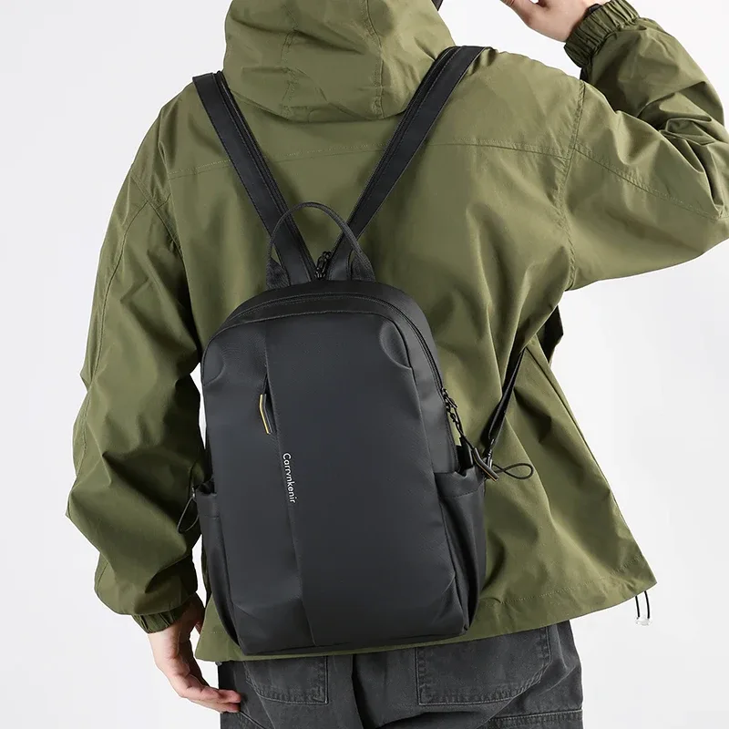 mode hommes sac à dos sac à dos de haute qualité en cuir pu souple mâle sac à dos décontracté sangles à glissière conception adolescent sac à dos