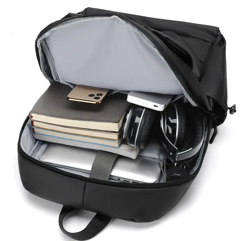 sac à dos de grande capacité pour homme, noir, léger, étanche, ordinateur portable, mode