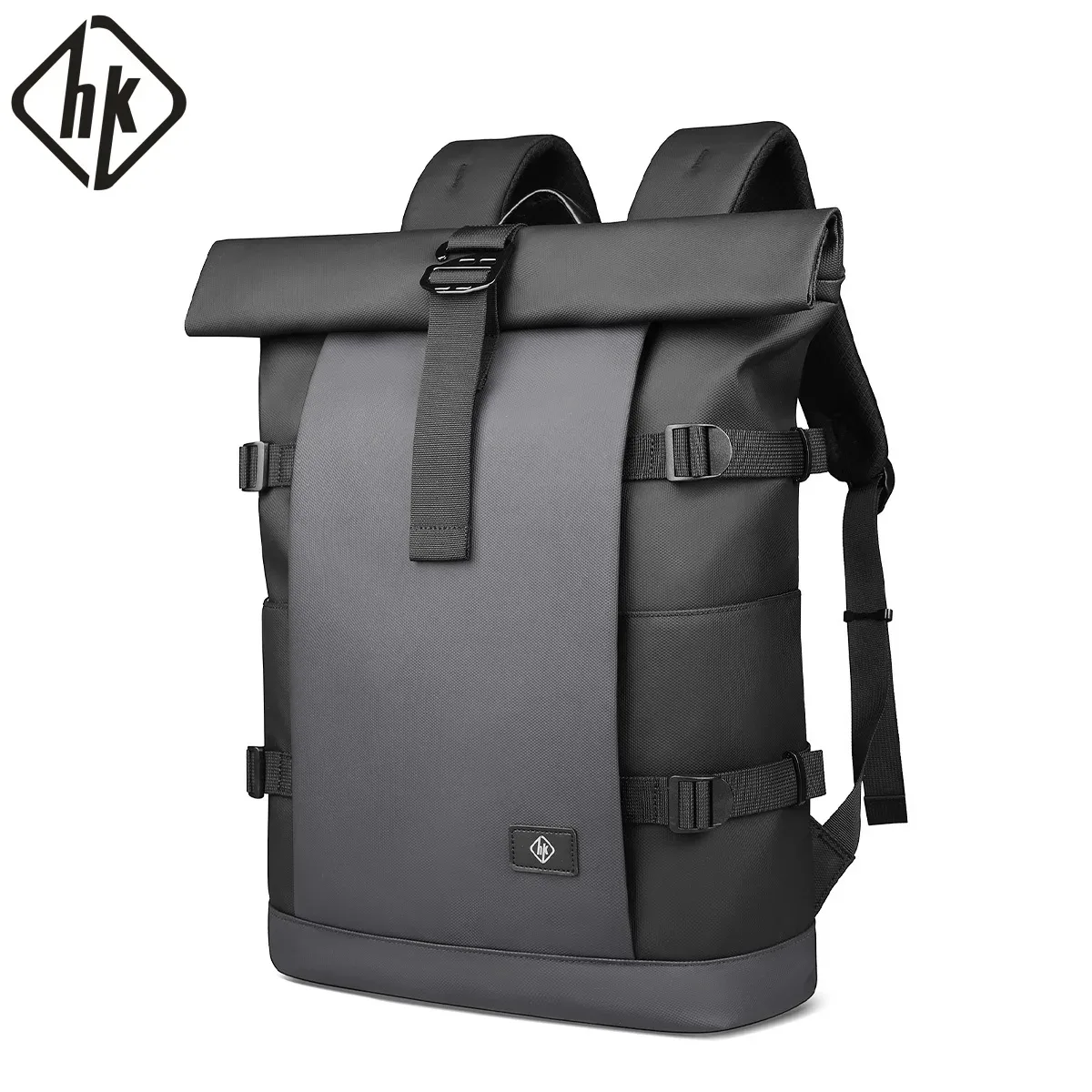 HK sac à dos étanche à roulettes pour hommes grande capacité extensible 17 pouces pochette d'ordinateur loisirs voyage sac à dos randonnée Camping sacs