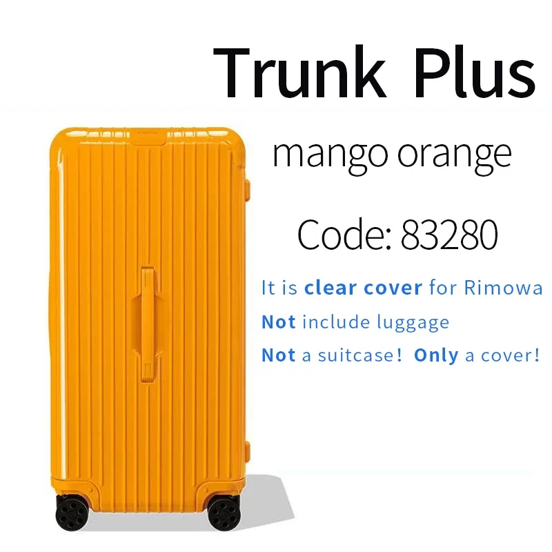 juste de bagage transparente rimowa, housse de protection, essential trunk plus, 31 po, 33 po