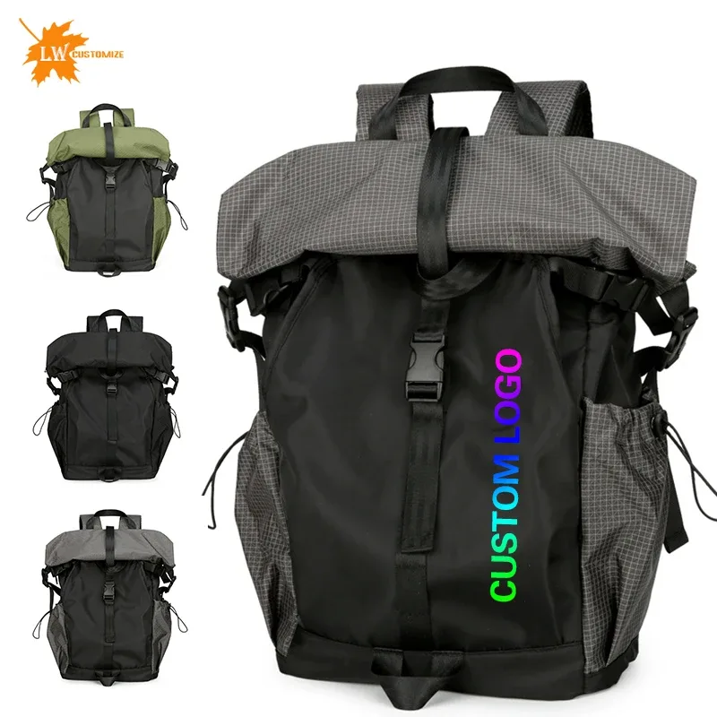 sac à dos de sport personnalisé avec logo, sac à dos de cyclisme en plein air pour hommes, style fonctionnel, pour étudiants, vente en gros