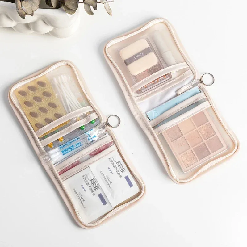 mini pochette médicale, petit sac à cosmétiques de voyage, mini organisateur de serviettes hygiéniques, sac de maquillage, porte-monnaie, pochette de rangement de rouge à lèvres