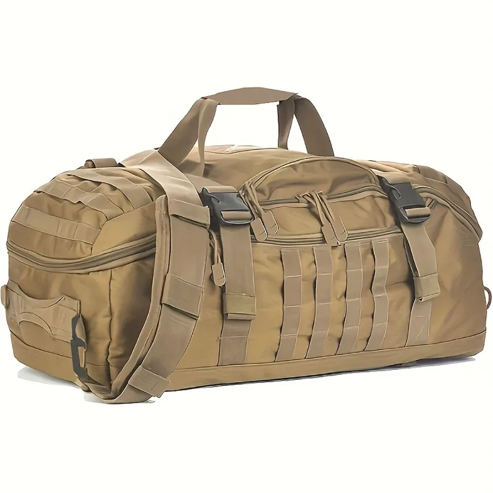 sac à dos tactique 3-en-1, sac de voyage, sac de sport grande capacité, sac à bandoulière imperméable pour la randonnée, le camping et la gym