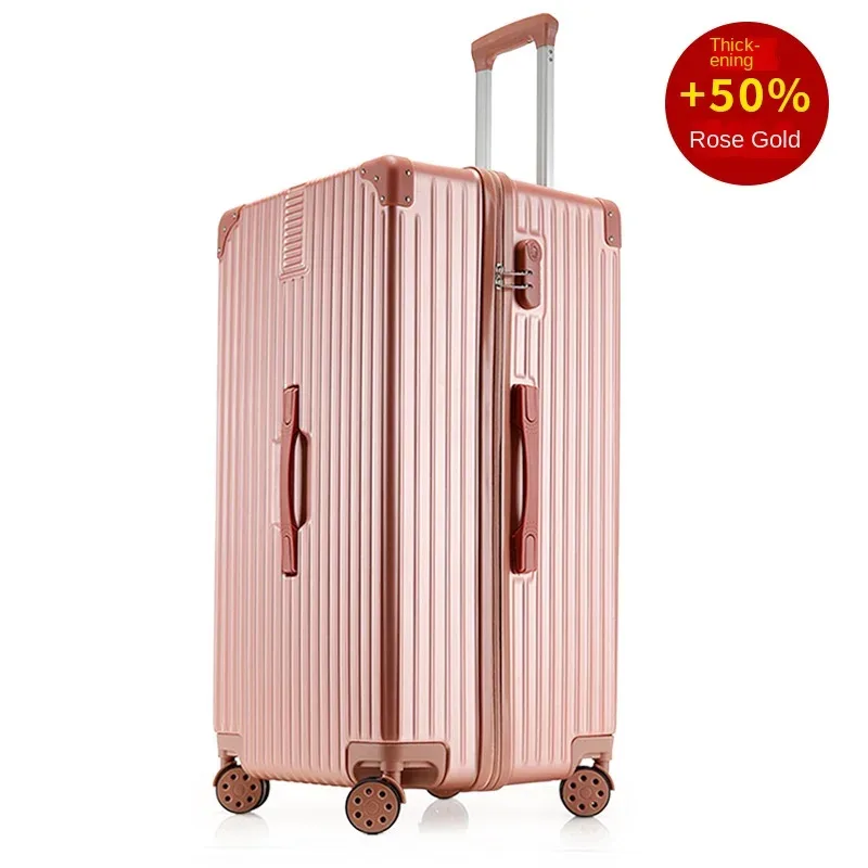 ko-ku valise surdimensionnée 40/50/60 ''cadre en aluminium abs + pc boîtier de chariot épaissi bagage de grande capacité 20 valise à main