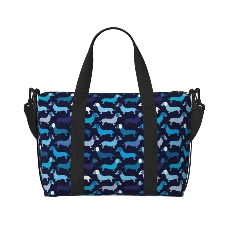sac de sport personnalisé durable unisexe, sacs de voyage mignons, grands sacs d'entraînement, sac de week-end, sac de nuit, salle de sport, chiens teckel