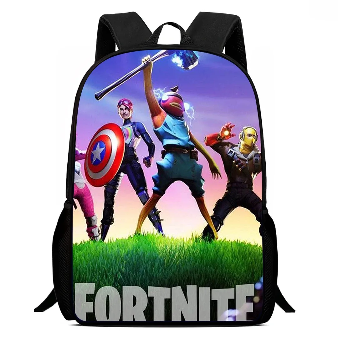 sac à dos de dessin animé fortnite de 15 pouces pour garçons et filles unisexe, sac à dos d'école, sac à dos léger pour étudiants, sac à dos de grande capacité