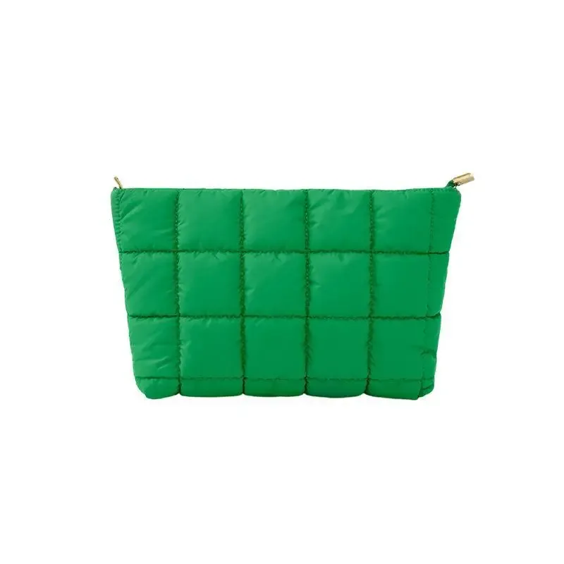 trousse de toilette matelassée douce avec fermeture éclair résistante, organiseur portable pour le maquillage quotidien, sac de rangement pour voyage, cadeaux pour femmes