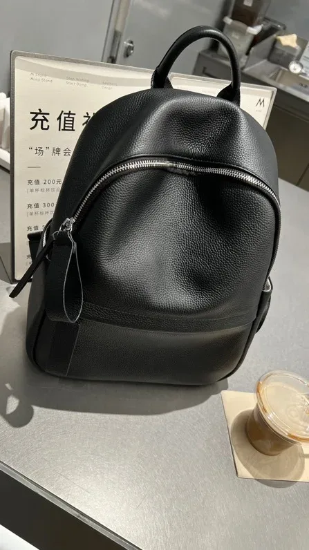 sac à dos de loisirs en cuir de vachette première couche pour femme, sac d'école blanc de grande capacité pour fille universitaire, sac de voyage commpiedmont initié