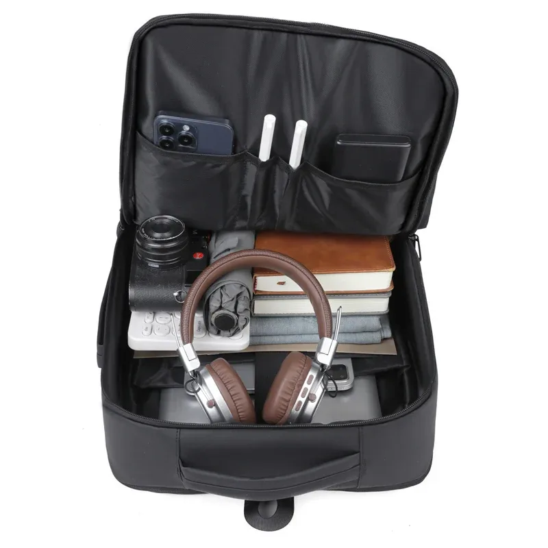 sac à dos pour ordinateur portable d'affaires extensible grande capacité, multifonctionnel, antivol, avec port de charge usb pour hommes et femmes