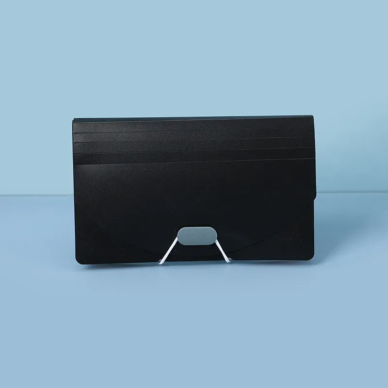 mini sac de rangement pour accordéon a6, multifonctionnel pp étanche, sac de rangement pour reçus et factures, clip pour documents, 7 compartiments étanche
