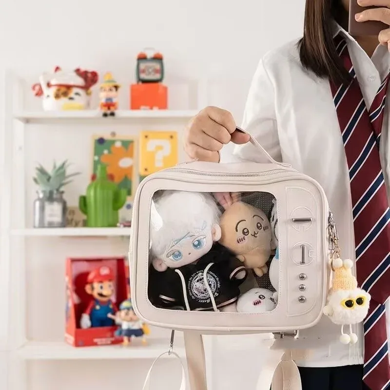 sac à dos lolita transparent pour femmes, sac à main japonais, sac à main fourre-tout, affichage de bricolage, poche transparente, fille kawaii, mignon, y2k