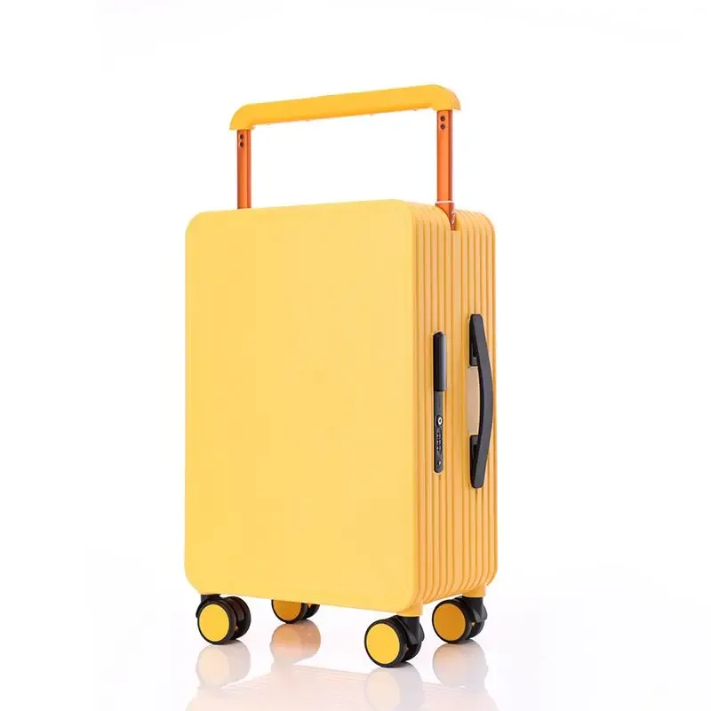 valise à traction large, valise à tirer pour femme, valise de voyage pour homme, vérifiée en boîte, valise d'embarquement de 20 pouces 24 pouces, vérifiée en