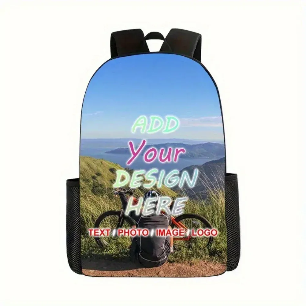 sac à dos personnalisé avec photo, sac à dos multifonctionnel, adapté aux trajets quotidiens et lavable à la main, léger