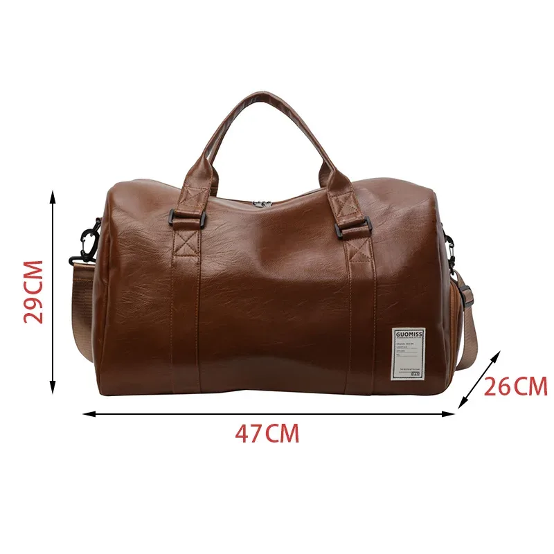 sac de sport en cuir de mode avec paquet de chaussures pour hommes et femmes bagages sac de voyage sport gym fitness sac à main hommes sac à bandoulière
