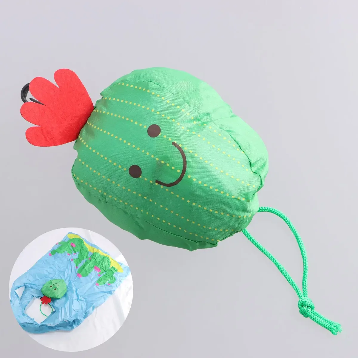 1pc nouveaux animaux utile polyester pliable écologique réutilisable sacs à provisions dessin animé eco sac fourre-tout portable voyage sac à bandoulière