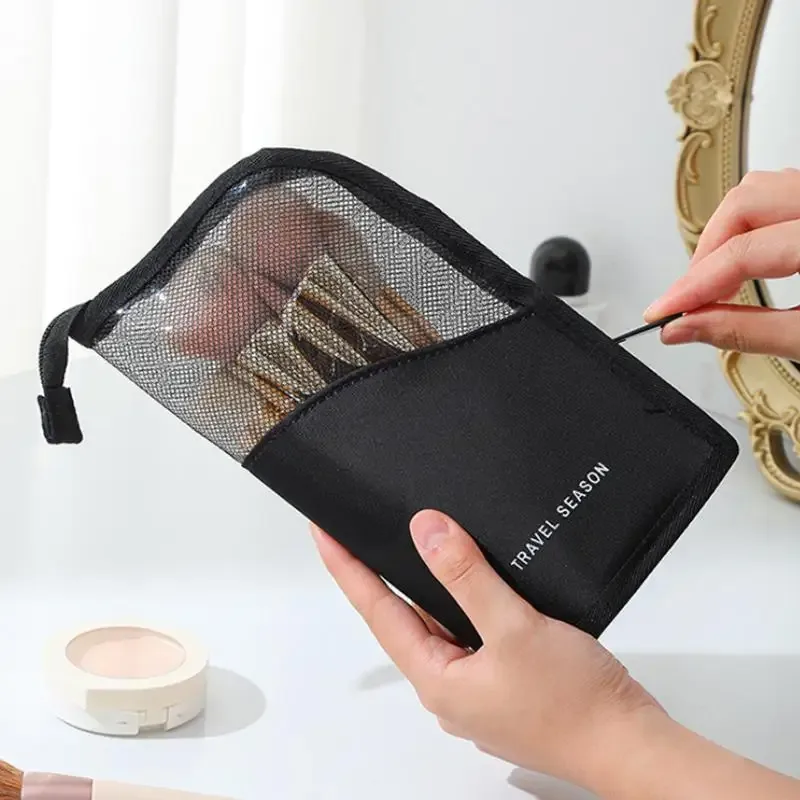 étui à pinceaux de maquillage avec fermeture éclair, sac cosmétique, organiseur de pinceaux de maquillage, sac de voyage imperméable pour pinceaux de maquillage