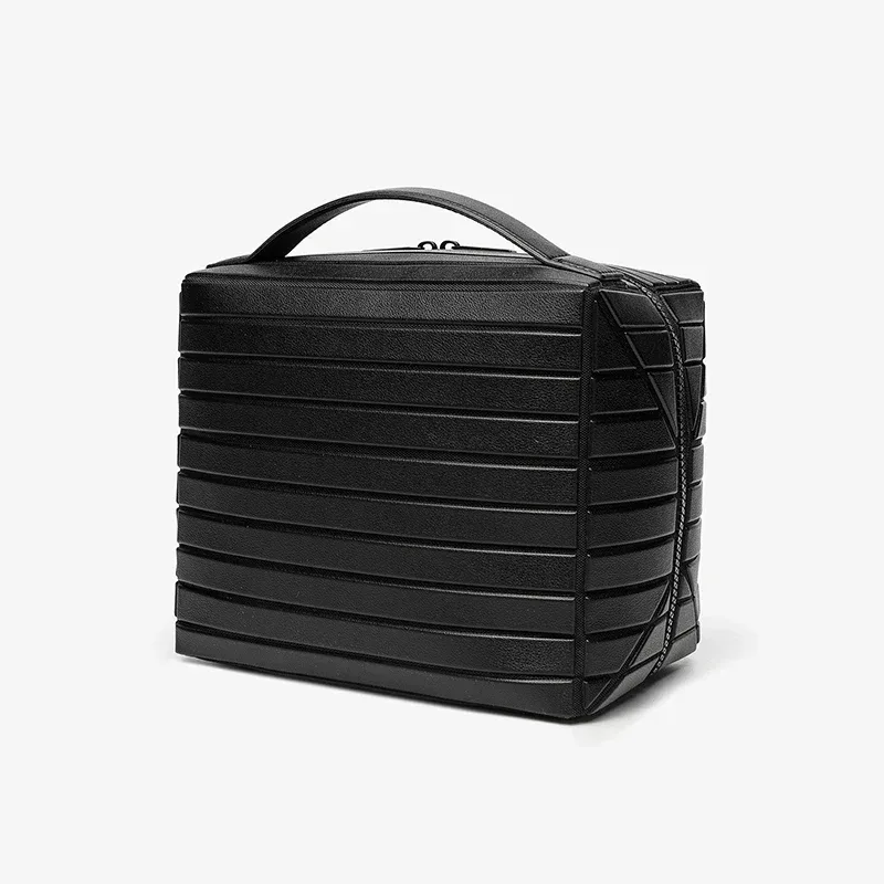 namchebarwa – sac de rangement en pvc rayé pour femmes, pochette de rangement pour articles de toilette de voyage en plein air, grande capacité, sac à cosmétiques de voyage portable