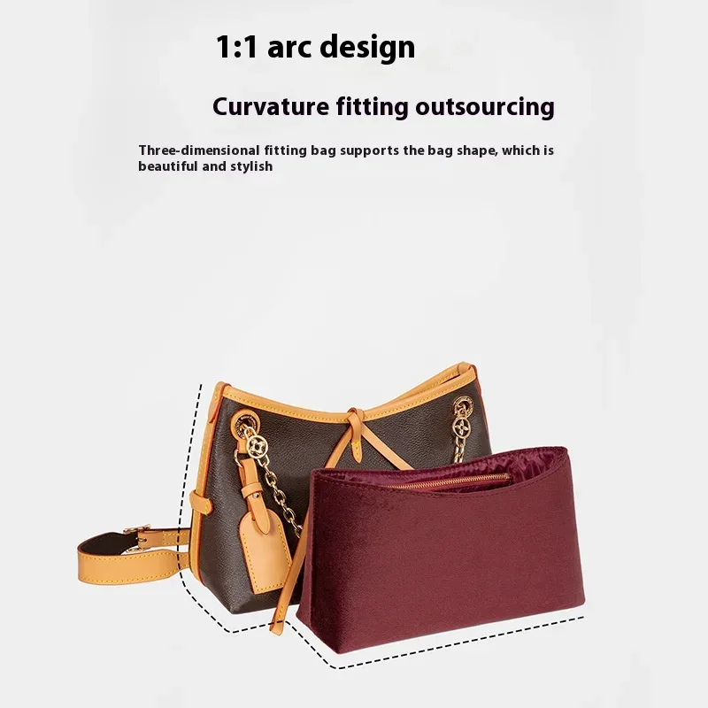 insert organisateur de sac pour carryall bb, sac haut de gamme, rangement, support de sac léger, doublure anti-déformation