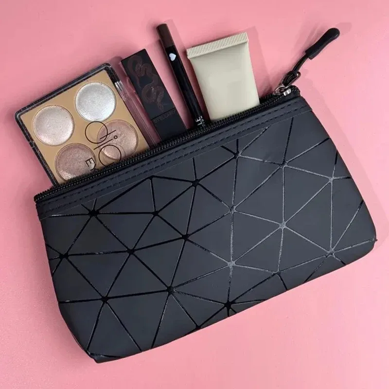 Sac de rangement cosmétique Simple et Portable, organisateur de voyage à motifs géométriques