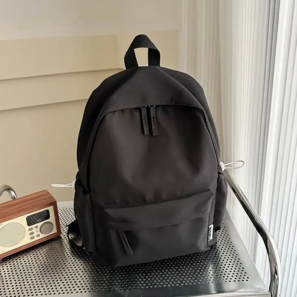 sac à dos portable de petite taille, couleur unie, style coréen, sac à main, sac à bandoulière pour étudiant, sac à dos décontracté de couleur unie pour homme