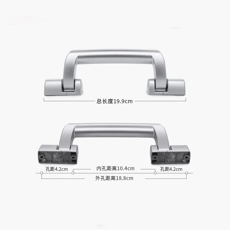 poignée en métal pour valise, cadre d'infraction, sac de bord, accessoires de bagages, poignée dure, supports, sangle de transport