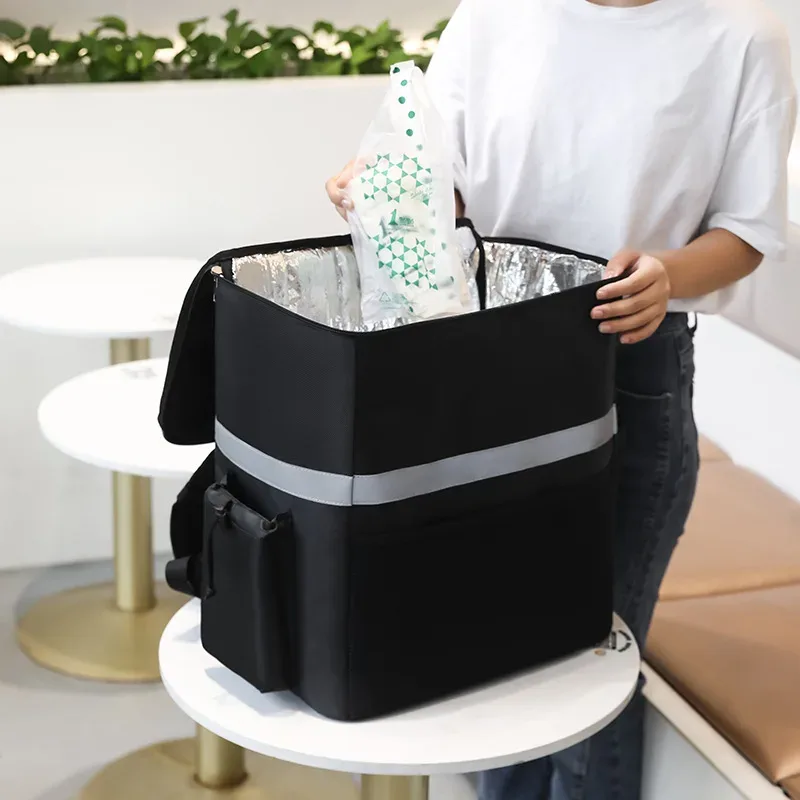 Sac alimentaire thermique Extra Large 35l, sac isotherme pour conserver les aliments, boîte de réfrigérateur, sac à dos de livraison fraîche, sac isotherme