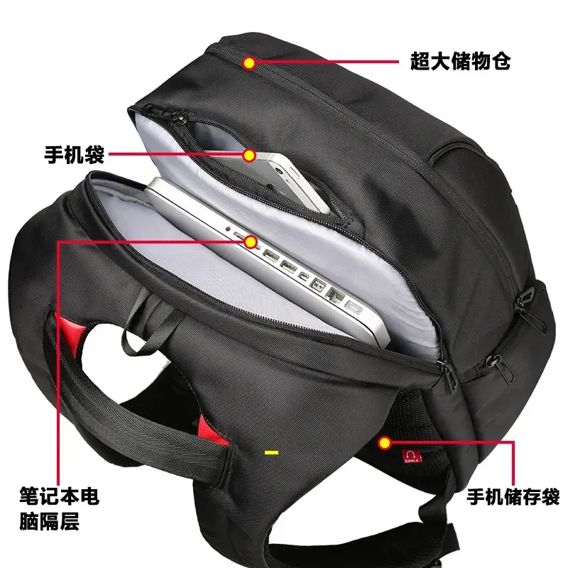 kingsons-sac à dos étanche pour homme et femme, avec chargeur usb, pour l'école, antivol, pour ordinateur portable, 15.6,17.3 pouces, 2024