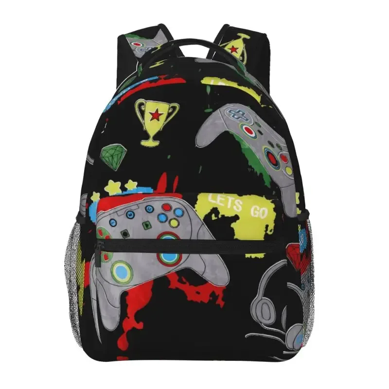 sacs à dos pour manettes de jeu pour garçons/filles, meilleurs cadeaux pour enfants, sacs pour ordinateur portable à dessin animé 2d, cartable pour adolescents, loisirs en plein air